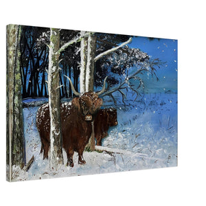 Frameless Canvas - Snowy Coos - Cairngorm Artists