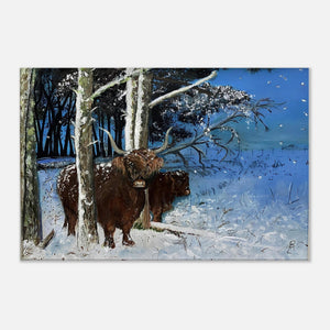 Frameless Canvas - Snowy Coos - Cairngorm Artists