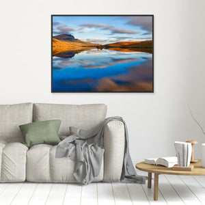 Golden Reflections, Old Man of Storr, Skye - canvas print from original photograph - Cairngorm Artists