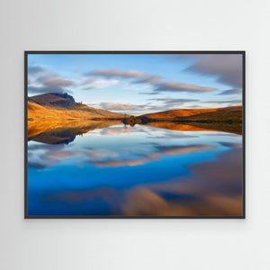 Golden Reflections, Old Man of Storr, Skye - canvas print from original photograph - Cairngorm Artists