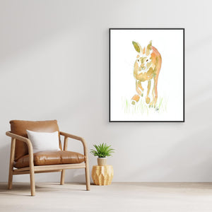 Hare - canvas print from original artwork - Cairngorm Artists