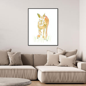 Hare - canvas print from original artwork - Cairngorm Artists