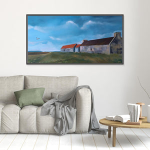 Hen Harrier's Home - canvas print from original artwork - Cairngorm Artists