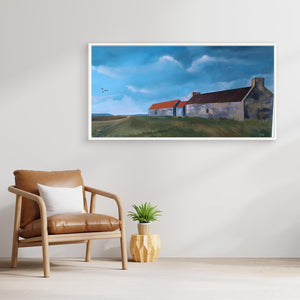 Hen Harrier's Home - canvas print from original artwork - Cairngorm Artists