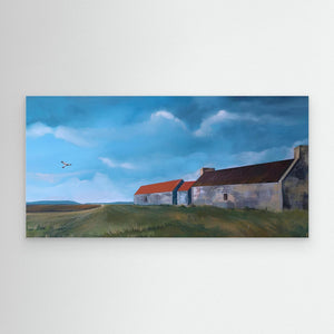 Hen Harrier's Home - canvas print from original artwork - Cairngorm Artists