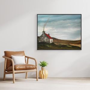 Highland Croft - canvas print from original artwork - Cairngorm Artists