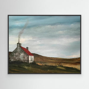 Highland Croft - canvas print from original artwork - Cairngorm Artists