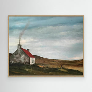 Highland Croft - canvas print from original artwork - Cairngorm Artists