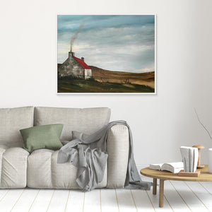 Highland Croft - canvas print from original artwork - Cairngorm Artists