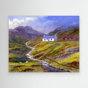 Hill Croft - canvas print from original artwork - Cairngorm Artists