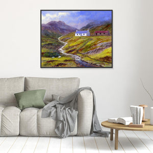 Hill Croft - canvas print from original artwork - Cairngorm Artists