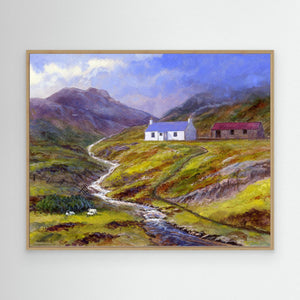 Hill Croft - canvas print from original artwork - Cairngorm Artists