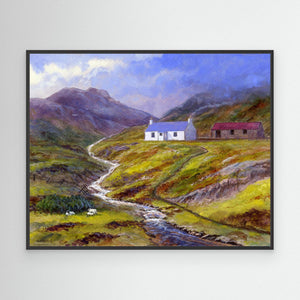 Hill Croft - canvas print from original artwork - Cairngorm Artists