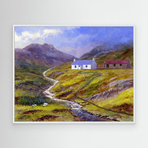 Hill Croft - canvas print from original artwork - Cairngorm Artists