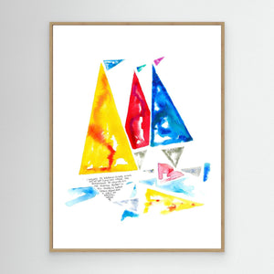 In the Bay - canvas print from original artwork - Cairngorm Artists