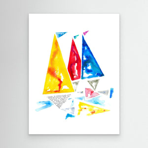 In the Bay - canvas print from original artwork - Cairngorm Artists