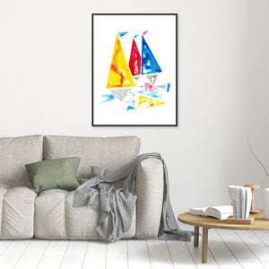 In the Bay - canvas print from original artwork - Cairngorm Artists