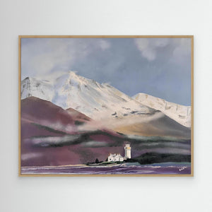 Isle Oronsay Lighthouse - canvas print from original artwork - Cairngorm Artists