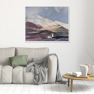 Isle Oronsay Lighthouse - canvas print from original artwork - Cairngorm Artists
