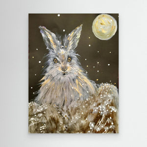 It's Snowing Again! - canvas print from original artwork - Cairngorm Artists