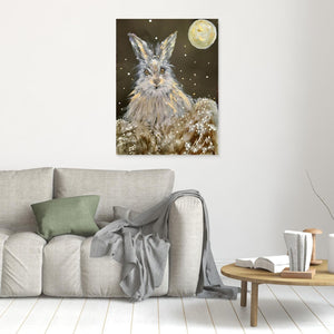It's Snowing Again! - canvas print from original artwork - Cairngorm Artists