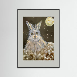 It's Snowing Again! - fine art print from original artwork - Cairngorm Artists