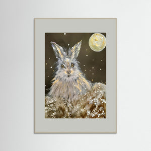 It's Snowing Again! - fine art print from original artwork - Cairngorm Artists