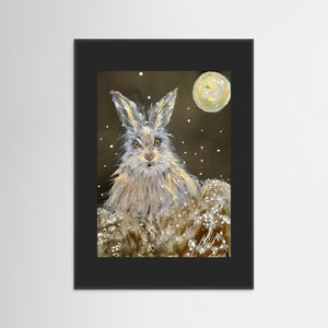 It's Snowing Again! - fine art print from original artwork - Cairngorm Artists