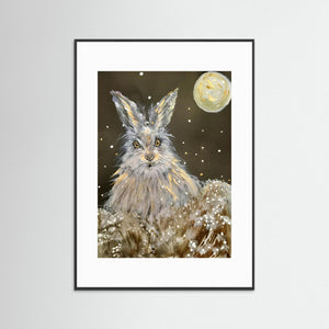 It's Snowing Again! - fine art print from original artwork - Cairngorm Artists