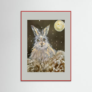 It's Snowing Again! - fine art print from original artwork - Cairngorm Artists