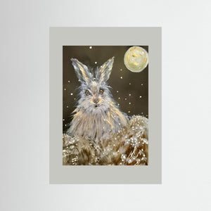It's Snowing Again! - fine art print from original artwork - Cairngorm Artists