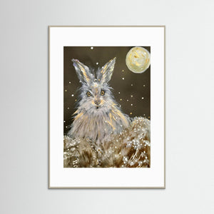 It's Snowing Again! - fine art print from original artwork - Cairngorm Artists