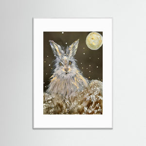 It's Snowing Again! - fine art print from original artwork - Cairngorm Artists
