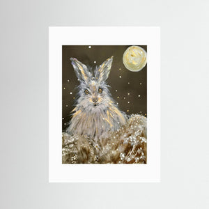 It's Snowing Again! - fine art print from original artwork - Cairngorm Artists