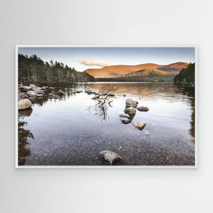 Loch an Eilein stillness - canvas print from original photograph - Cairngorm Artists