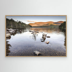 Loch an Eilein stillness - canvas print from original photograph - Cairngorm Artists