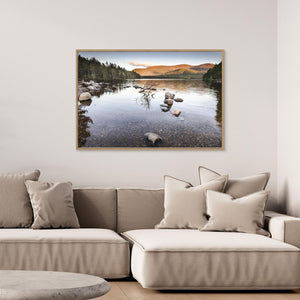 Loch an Eilein stillness - canvas print from original photograph - Cairngorm Artists