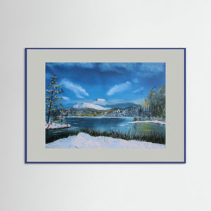 Loch Morlich Chill . Fine art print from original oil painting - Cairngorm Artists