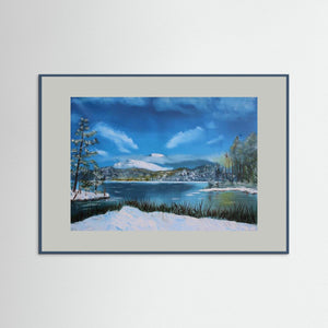 Loch Morlich Chill . Fine art print from original oil painting - Cairngorm Artists
