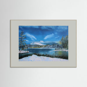 Loch Morlich Chill . Fine art print from original oil painting - Cairngorm Artists
