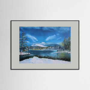 Loch Morlich Chill . Fine art print from original oil painting - Cairngorm Artists