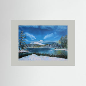 Loch Morlich Chill . Fine art print from original oil painting - Cairngorm Artists