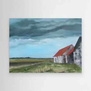 Lochnellen Croft - canvas print from original artwork - Cairngorm Artists