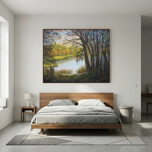 Lochside Whisper - canvas print from original artwork - Cairngorm Artists