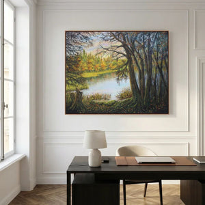 Lochside Whisper - canvas print from original artwork - Cairngorm Artists