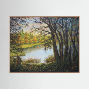 Lochside Whisper - canvas print from original artwork - Cairngorm Artists