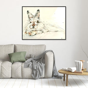 Long‑Eared Rest - canvas print from original artwork - Cairngorm Artists