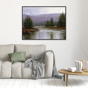 Lurchers Crag View - canvas print from original artwork - Cairngorm Artists
