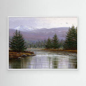 Lurchers Crag View - canvas print from original artwork - Cairngorm Artists