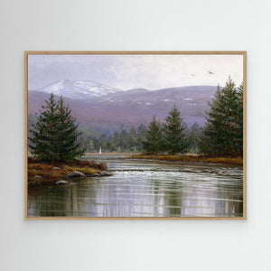 Lurchers Crag View - canvas print from original artwork - Cairngorm Artists